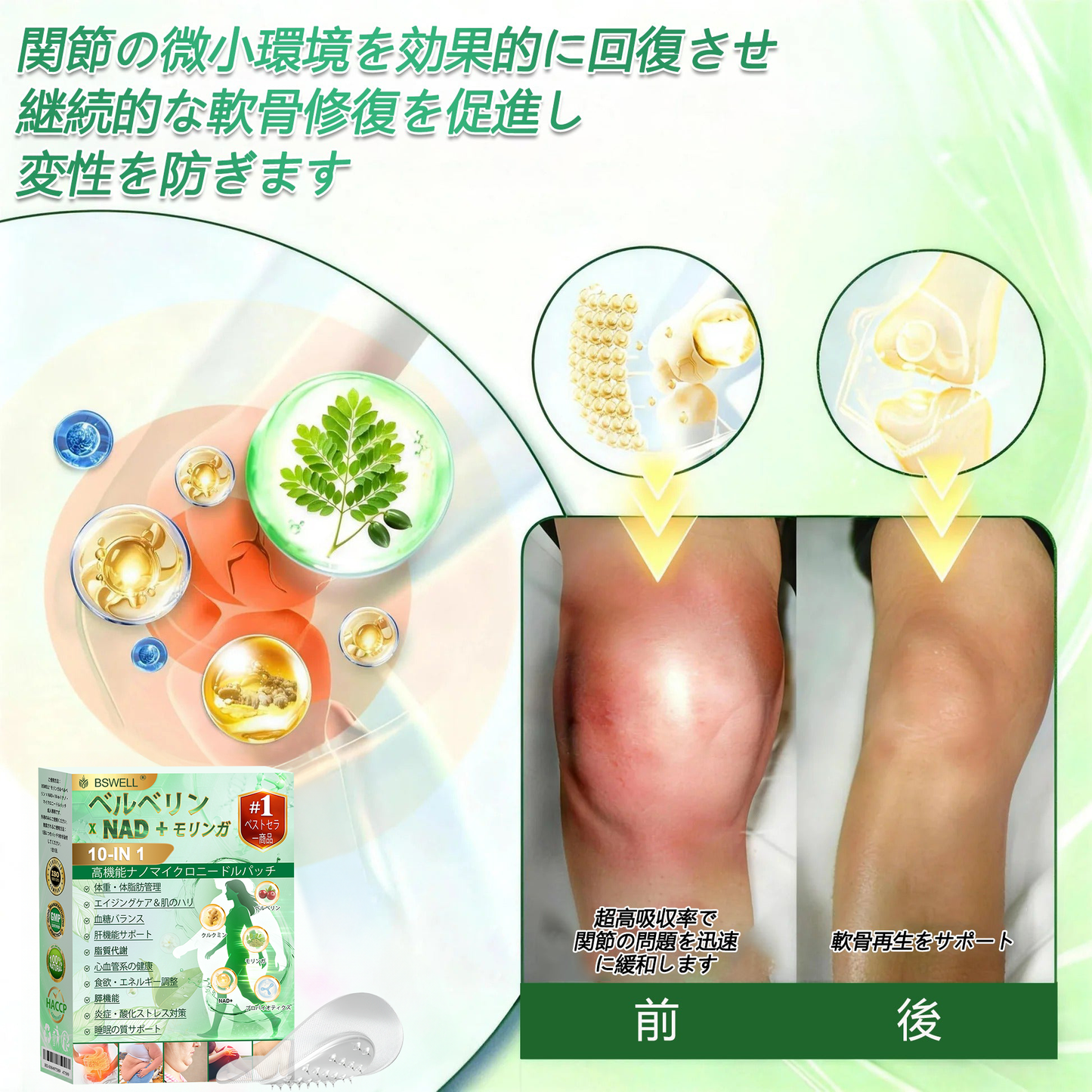 🌳🌳🌳公式旗艦店 - BSWELL®＆NAD+ 10-in-1 ナノ強化フォーミュラ — 肥満、肌のたるみ、糖尿病、睡眠時無呼吸症候群、関節の悩み、その他健康上の懸念にアプローチ🌟